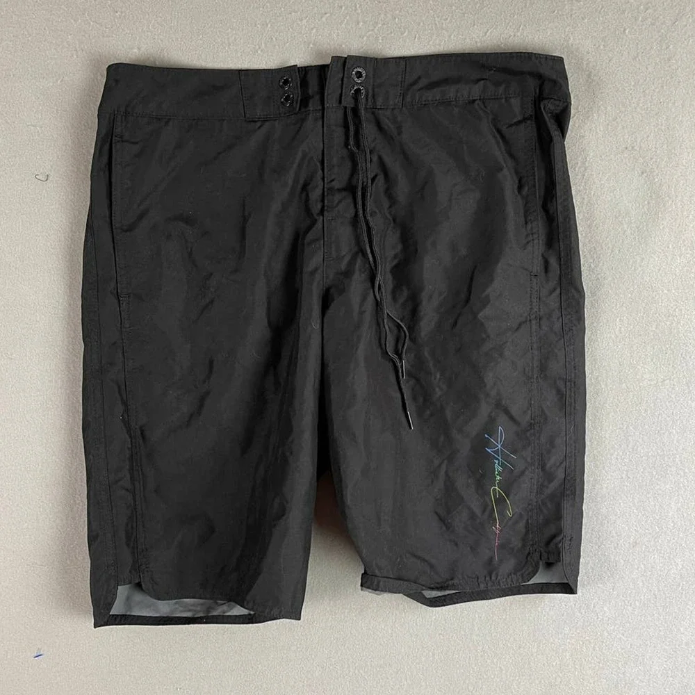 Hollister Mens Size 36 Black Board Shorts